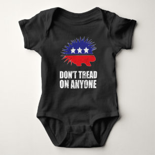 Body Para Bebé Libertarian Porcupine logo Don't Tread on Anyone