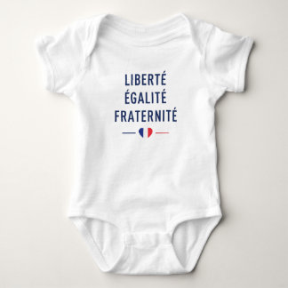Body Para Bebé Liberté Égalité Fraternité Body de Bebé | Francés 