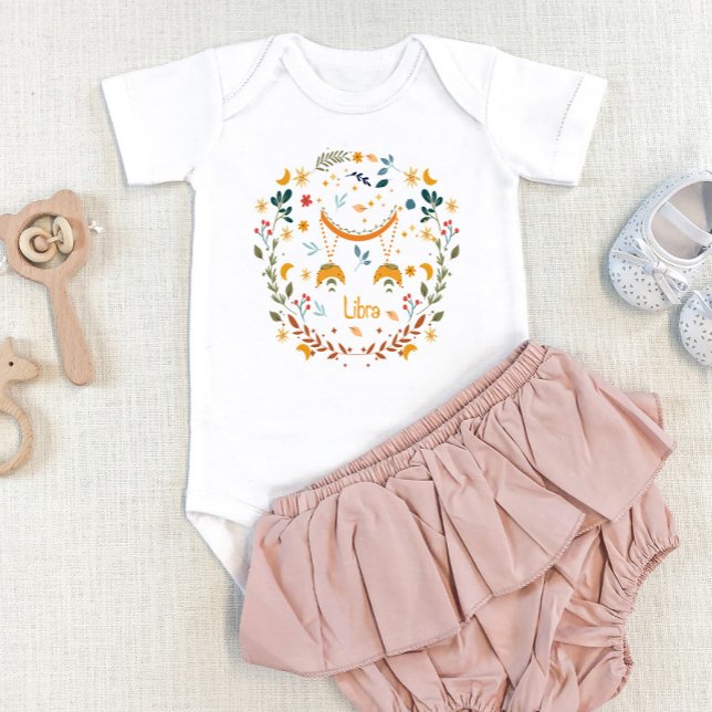 Body Para Bebé Libra Baby One Piece - Rótulo Zodiac De Belleza Eq (Subido por el creador)
