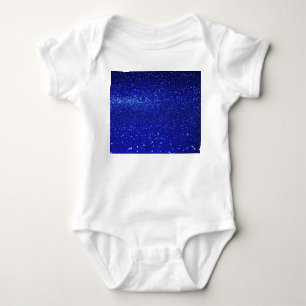Body Para Bebé Lienzo Purpurina azul brillante