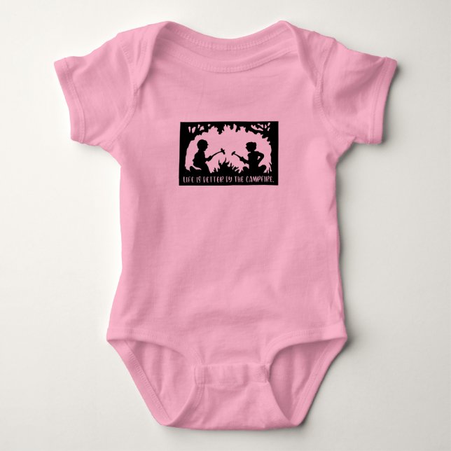 Body Para Bebé Life Is Better By The Campfire (Anverso)
