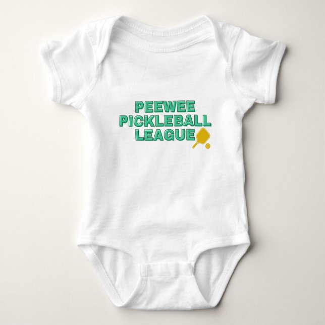 Body Para Bebé Liga de Peewee, Personalizar de baloncesto Baby Bo (Anverso)