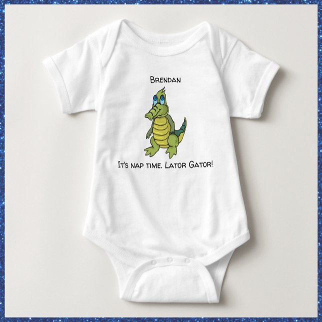 Body Para Bebé Ligador verde lindo (Bookmark my store! https://www.zazzle.com/store/capricepetit)