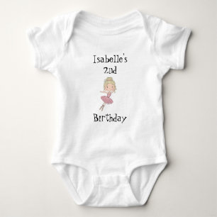 Body Para Bebé Light Ballerina Birthday Party Bodysuit