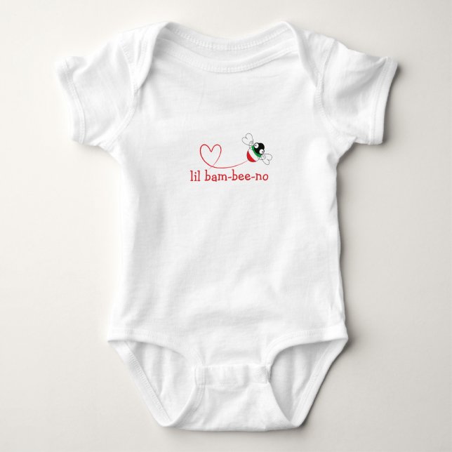 Body Para Bebé Lil Bam-bee-no Baby Bodysuit  (Anverso)