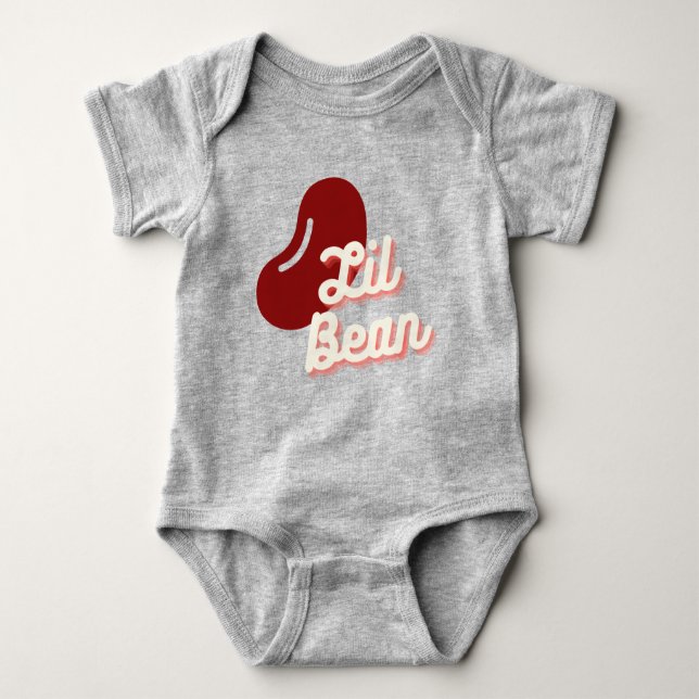Body Para Bebé Lil Bean Baby shirt (Anverso)