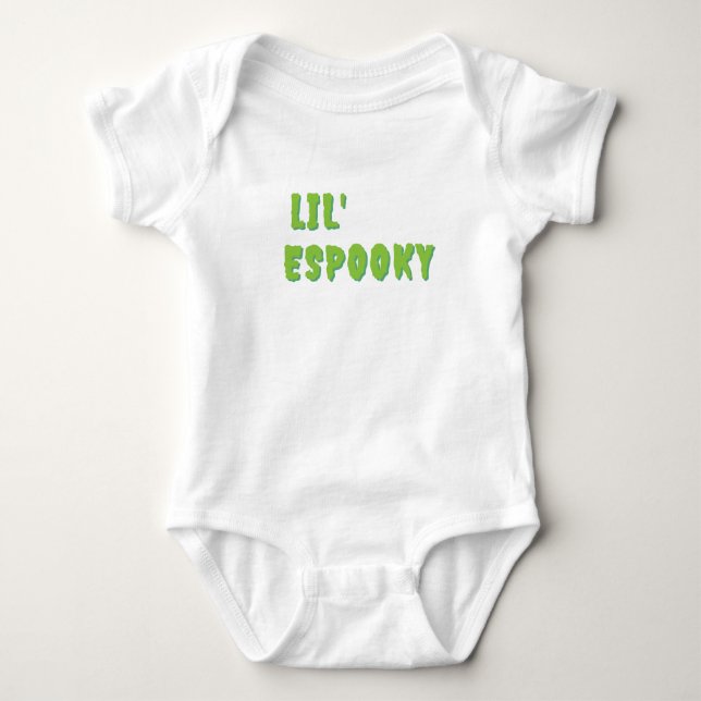 Body Para Bebé Lil' Espooky Cute Halloween (Anverso)