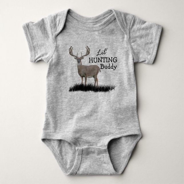 Body Para Bebé Lil Hunting Buddy Buck (Anverso)