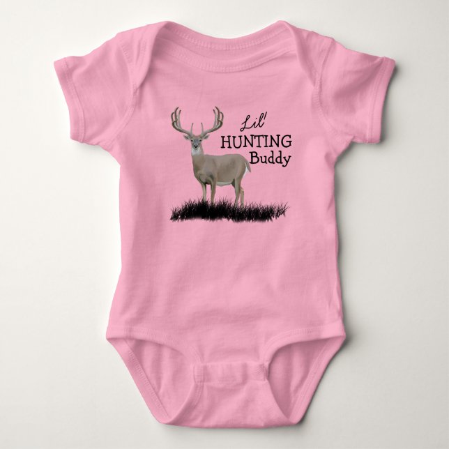 Body Para Bebé Lil Hunting Buddy Buck Baby Bodysuit (Anverso)