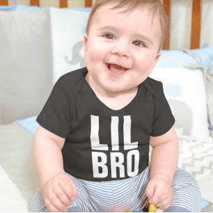 BODY PARA BEBÉ LIL PEQUEÑO HERMANO BRO BEBY T-SHIRTS DE UNA PIEZA