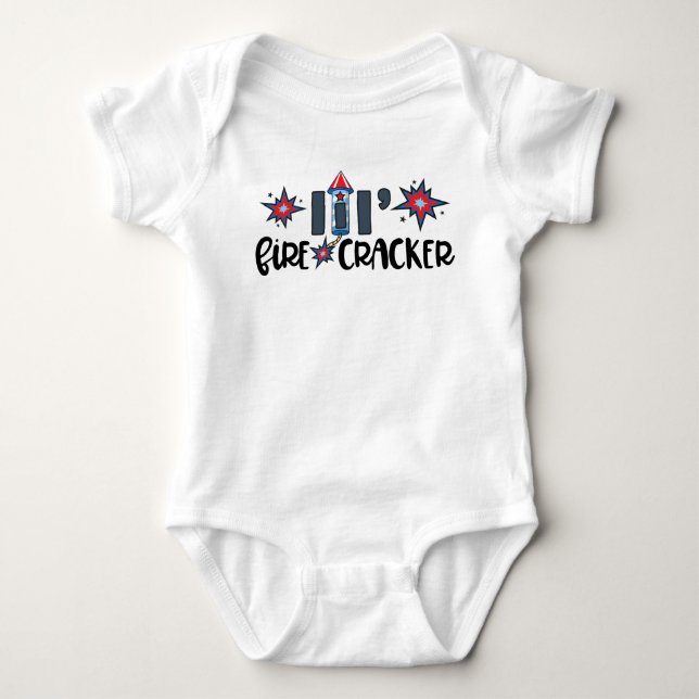Body Para Bebé Lil'firecacker baby bodysuit (Anverso)