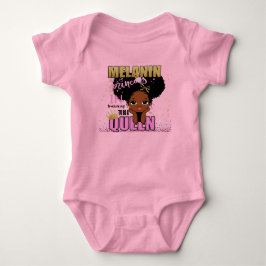 Body Para Bebé Lilibet Fashion - Melanin Princess Training Queen