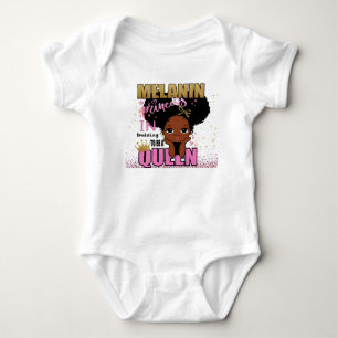 Body Para Bebé Lilibet Fashion - Melanin Princess Training Queen