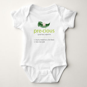 Body Para Bebé Lime "Precious" Pea-in-a-Pod Baby Tee