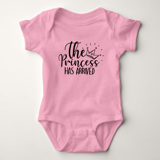 Body Para Bebé linda La Princesa ha llegado (Anverso)