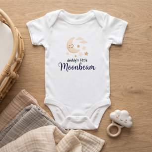 Body Para Bebé Lindo B de Pequeña Rayo de Luna Crescente Estrella