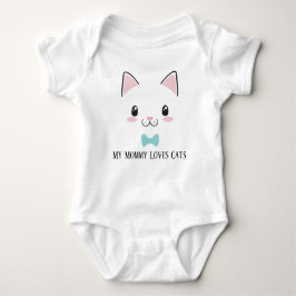 Body Para Bebé lindo bebé mami amante del gato Baby Bodysuit