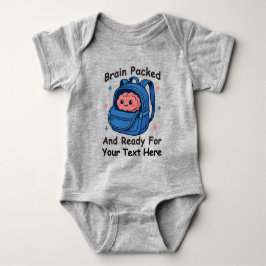 Body Para Bebé Lindo “Cerebro Listo” Personalizable para el Regre