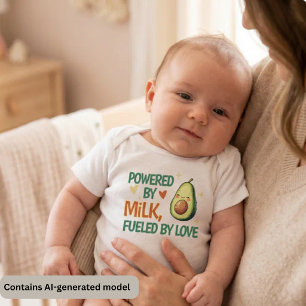 Body Para Bebé Lindo con Leche como Motor y Amor como Combustible