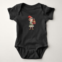 Body Para Bebé Lindo Elfo de Navidad 