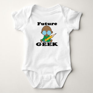 Body Para Bebé lindo futuro geek negro bebé