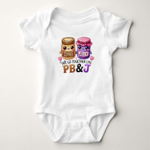 Body Para Bebé Lindo Kawaii Mantequilla de Maní y Jalea