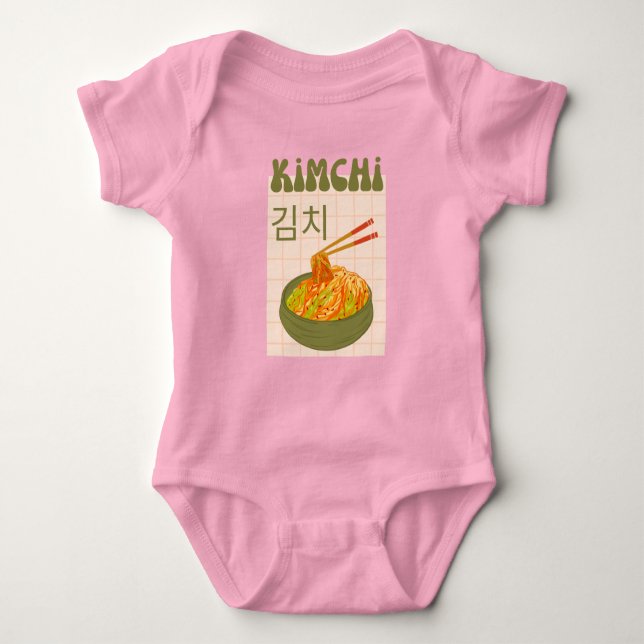 Body Para Bebé lindo kimchi  (Anverso)