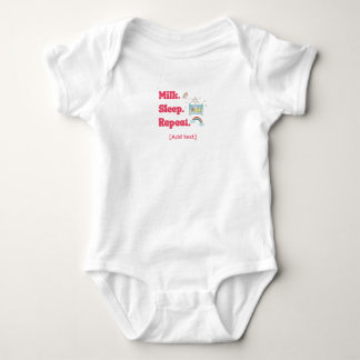 Body Para Bebé Lindo "Leche. Dormir. Repetir." Cuna para bebé y a