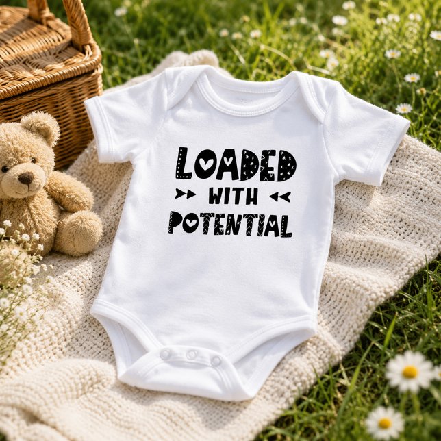 Body Para Bebé Lindo Lleno de Potencial Divertido Sin Género (Subido por el creador)