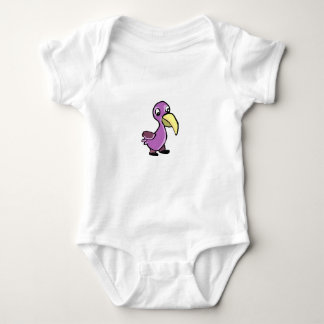 Body Para Bebé Lindo Pájaro Purpura de Dibujos Animados