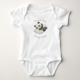 Body Para Bebé Lindo Panda Dormido en Nube Acuarela