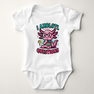 Body Para Bebé Lindo Preguntas de Ajolote nerd azteca con gafas