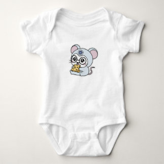 Body Para Bebé Lindo ratoncito adorable ama el queso