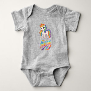 Body Para Bebé Lindo unicornio de arcoíris colorido