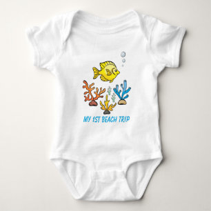 Body Para Bebé lindo unisex primer viaje a la playa