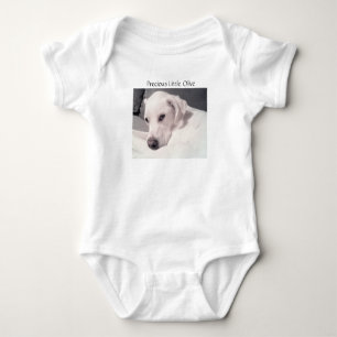 Body Para Bebé Lindo y hermoso traje de cachorro blanco