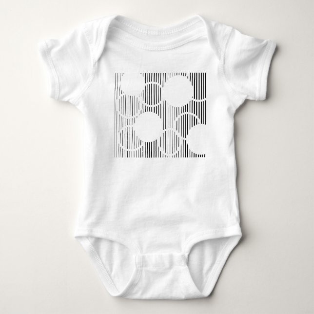 Body Para Bebé Lined Hexagons (Anverso)