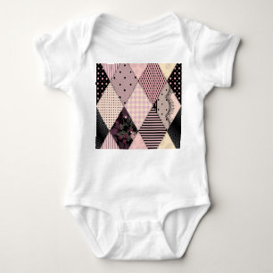 Body Para Bebé Lingerie textil: Patrón de cosecha de chwork