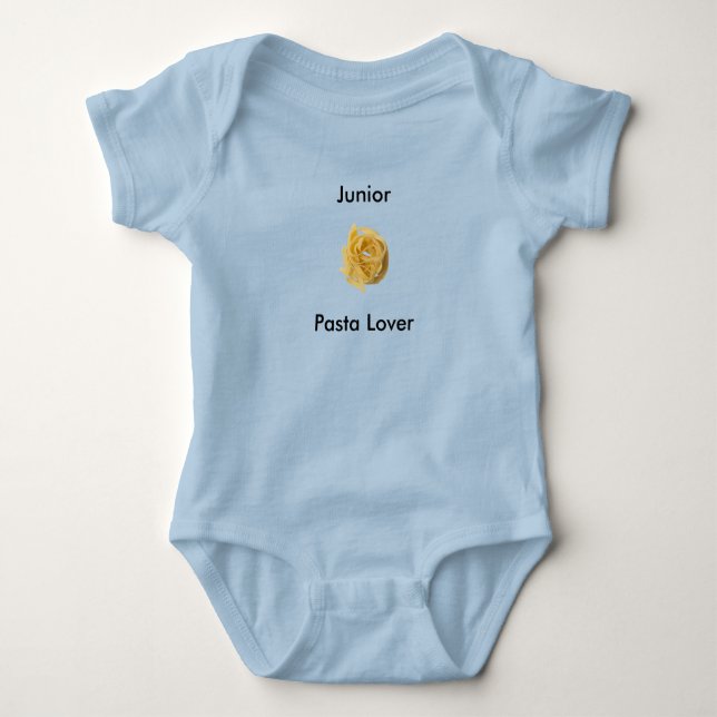 Body Para Bebé Linguine Pasta Lover Bebé Junior (Anverso)