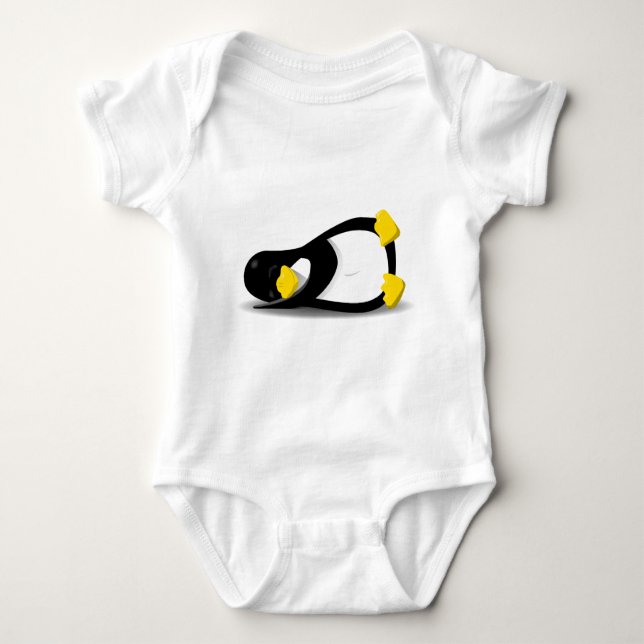 Body Para Bebé Linux Tux sleeping (Anverso)