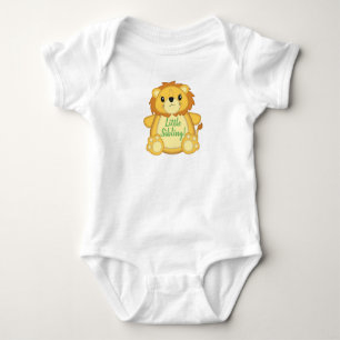 Body Para Bebé Lion Baby Shower Green