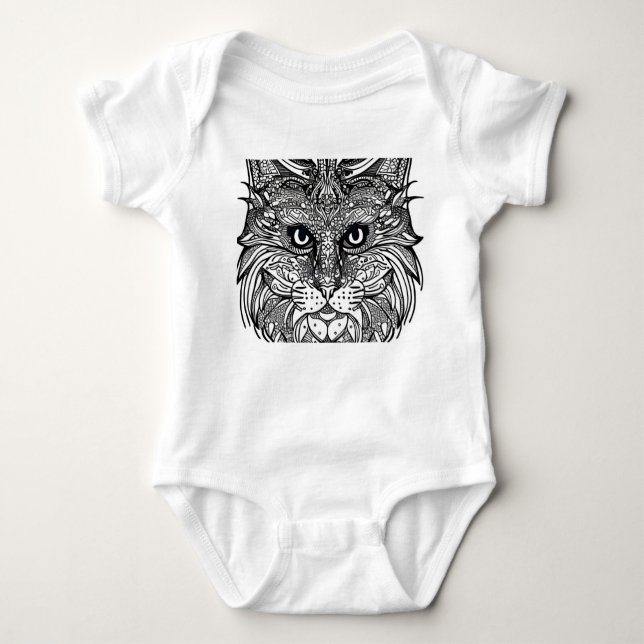 Body Para Bebé Lion Cub Face (Anverso)