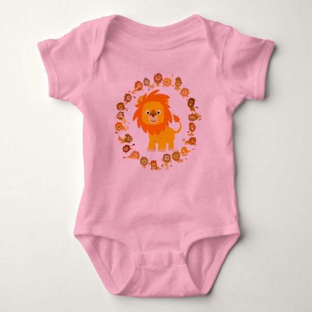 Body Para Bebé Lion Mandala Baby (Anverso)