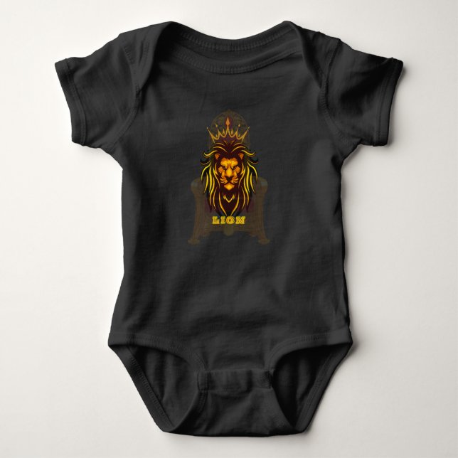 Body Para Bebé Lion T-Shirt (Anverso)
