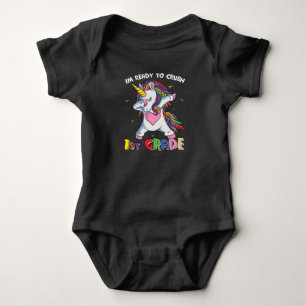 Body Para Bebé Listo para Aplastar Grado 1º Cute Unicornio Niños