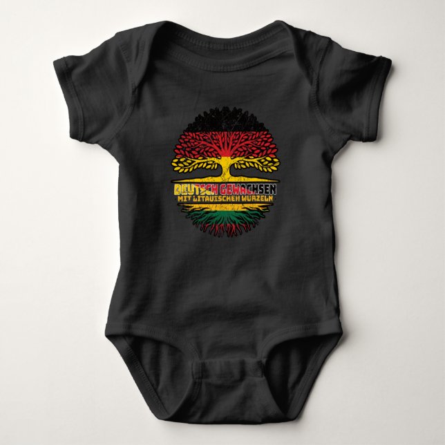 Body Para Bebé Litauen litisch Deutsch Deutschland Baum (Anverso)