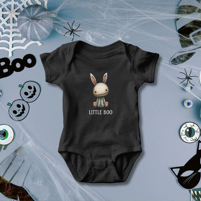 Body Para Bebé Little Boo Spooky Cute Bunny Black (Little Boo Spooky Cute Bunny Black Baby Bodysuit
)