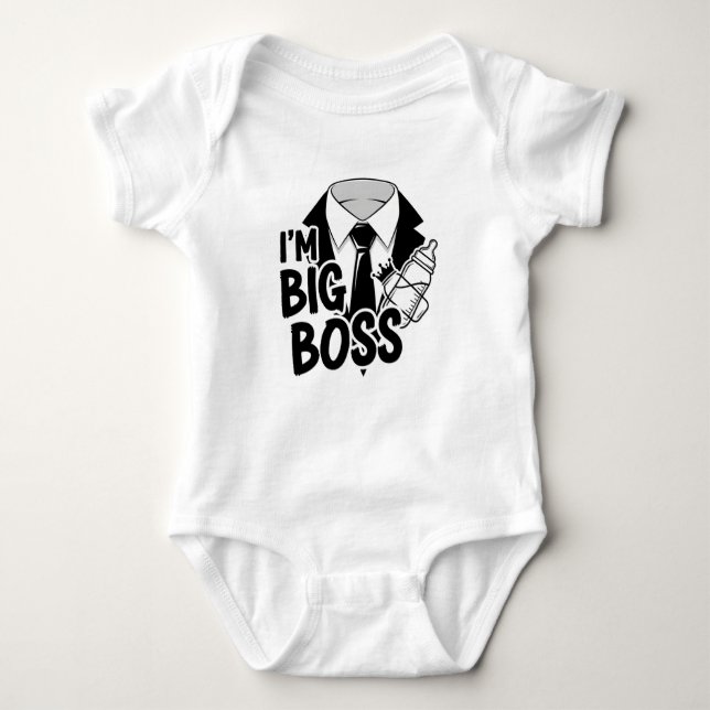 Body Para Bebé Little Boss Baby Bodysuit (Anverso)