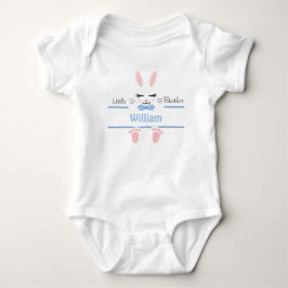 Body Para Bebé Little Brother Bunny Personalized Blue