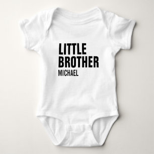 Body Para Bebé Little Brother Personalizado Baby Bodysuit